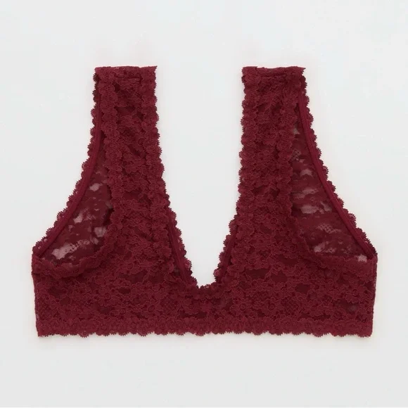 Lace Bralette in Burgundy - Picture 5 of 6
